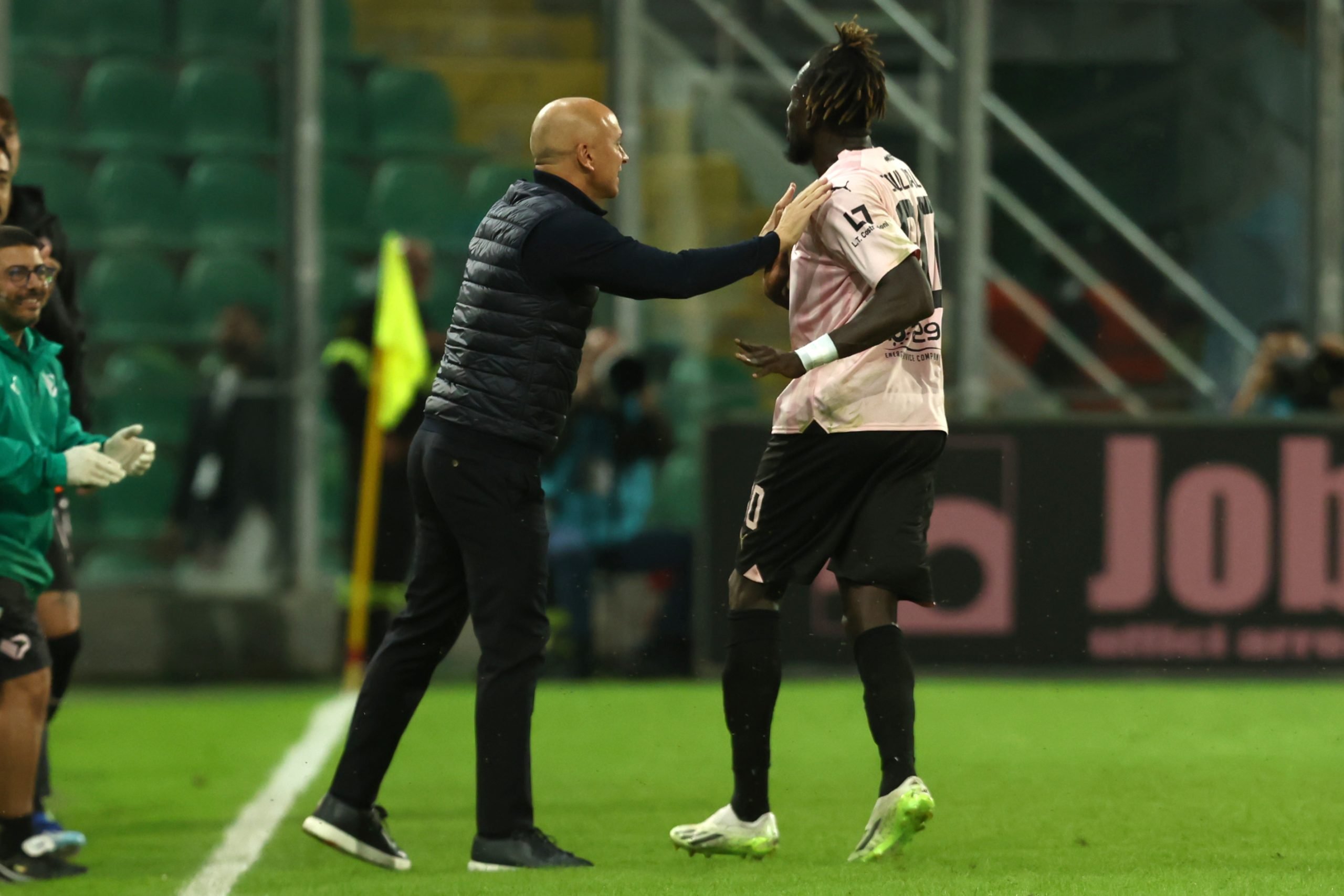 Palermo Brescia Corini E Coulibaly In Mixed Zone Palermo F C